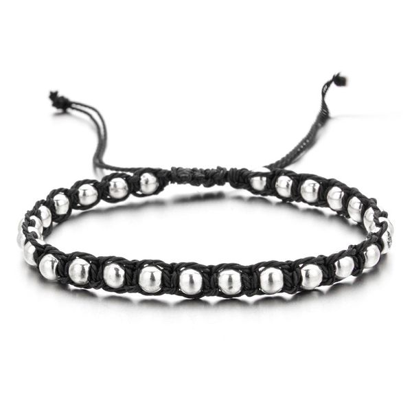 charm bracelets bohemain hand braided rope bracelet 4mm small beads adjustband woven braclet for men boys wristband jewelry bileklik homme, Golden;silver 
charm bracelets bohemain hand braided rope bracelet 4mm small beads adjustband woven braclet for men boys wristband jewelry bileklik homme, Golden;silver