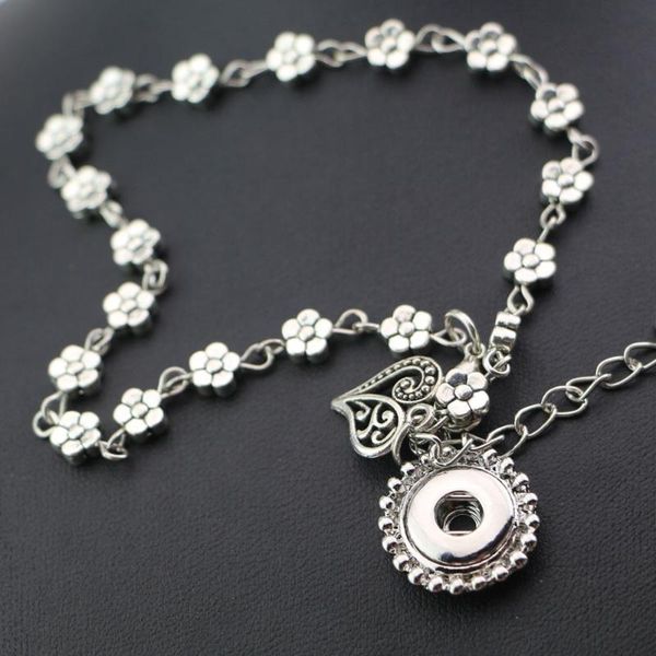 bangle fashion women girls' flower charms bracelets anklets with 12mm metal snap button charm heart pendant 25cm, Black
bangle fashion women girls' flower charms bracelets anklets with 12mm metal snap button charm heart pendant 25cm, Black