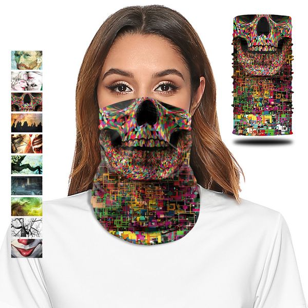 minkanak colorful skull face print face mask seamless fabric cool sunscreen mask summer neck scarf couple headscarf, Blue;gray
minkanak colorful skull face print face mask seamless fabric cool sunscreen mask summer neck scarf couple headscarf, Blue;gray