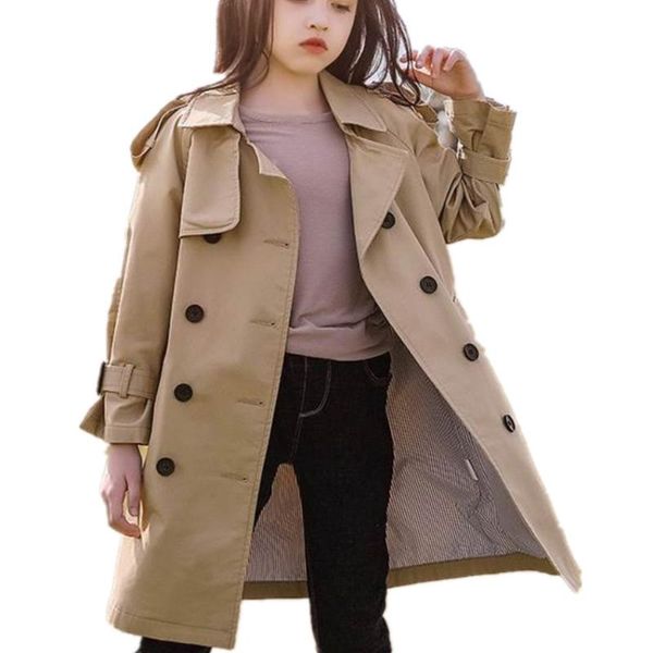 spring autumn trench coat baby girl long sleeve teen double breasted kids windbreaker, Blue;gray
spring autumn trench coat baby girl long sleeve teen double breasted kids windbreaker, Blue;gray