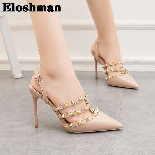 europe and the united states tip rome heels nightclub thin rivet sandals fine after empty women's shoes, Black
europe and the united states tip rome heels nightclub thin rivet sandals fine after empty women's shoes, Black