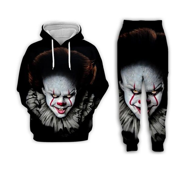tracksuits king's stephen 3d it-pennywise funny new print casual z03 men/womens hip fashion hop hoodies/sweatpants tunbo, Black
tracksuits king's stephen 3d it-pennywise funny new print casual z03 men/womens hip fashion hop hoodies/sweatpants tunbo, Black