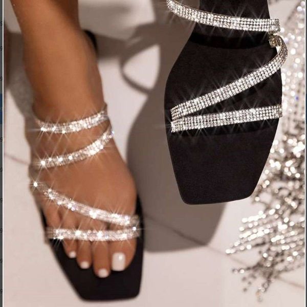 luxury women crystal slippers rainbow color multi flat heels fashion sandals outdoor party slides ladies shoes summer 2020, Black
luxury women crystal slippers rainbow color multi flat heels fashion sandals outdoor party slides ladies shoes summer 2020, Black