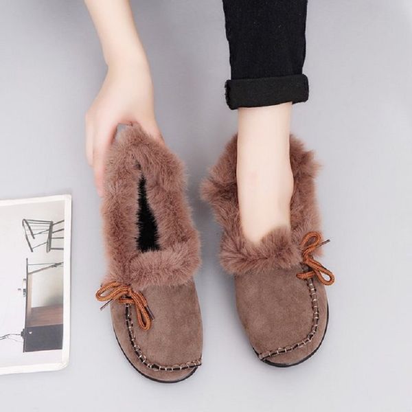 36-44 plus size plush bow flat bottom warm two wear tide short boots autumn and winter korean peas shoes, Black
36-44 plus size plush bow flat bottom warm two wear tide short boots autumn and winter korean peas shoes, Black