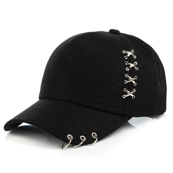 fashion metal cross iron ring duck tongue baseball hat men and women trend sun hat couples leisure hats, Blue;gray
fashion metal cross iron ring duck tongue baseball hat men and women trend sun hat couples leisure hats, Blue;gray