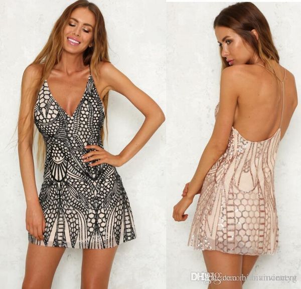 new night club summer strap lace halter bodycon sequins for girl dresses womens clothes fashion backless evening party casual dress, Black;gray
new night club summer strap lace halter bodycon sequins for girl dresses womens clothes fashion backless evening party casual dress, Black;gray