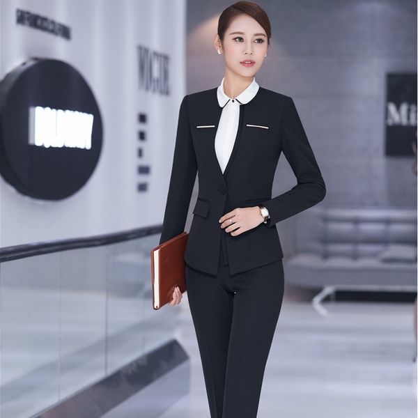 new formal uniform design professional business suits jackets and pants spring autumn pantsuits office ladies trousers set, White
new formal uniform design professional business suits jackets and pants spring autumn pantsuits office ladies trousers set, White
