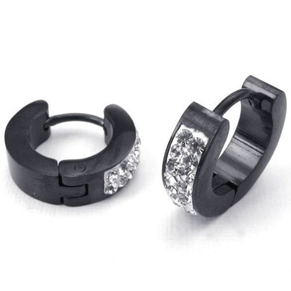 black stainless steel delicate charm gems decorated women's present punk jewelry wholesale earrings size:8-12, Golden;silver
black stainless steel delicate charm gems decorated women's present punk jewelry wholesale earrings size:8-12, Golden;silver