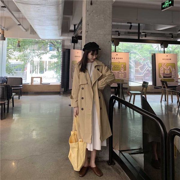 women's trench coats 2021 autumn winter women fashion casual ladies work wear nice jacket, Tan;black
women's trench coats 2021 autumn winter women fashion casual ladies work wear nice jacket, Tan;black