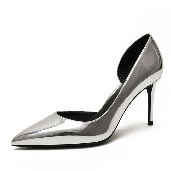 dress shoes 2021 patent leather/kid suede leather style wedding high heels thin heel pointed toes party office pumps n0047, Black
dress shoes 2021 patent leather/kid suede leather style wedding high heels thin heel pointed toes party office pumps n0047, Black