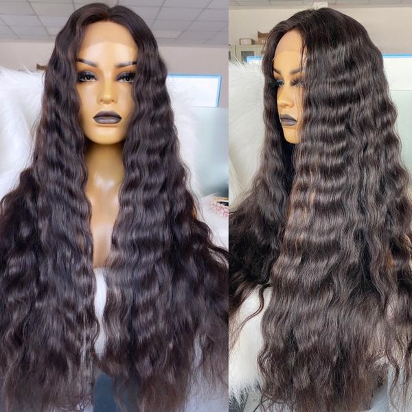 natural color wet and wavy 13x4 front lace wig long hair 30 inches wig overnight, Black;brown
natural color wet and wavy 13x4 front lace wig long hair 30 inches wig overnight, Black;brown