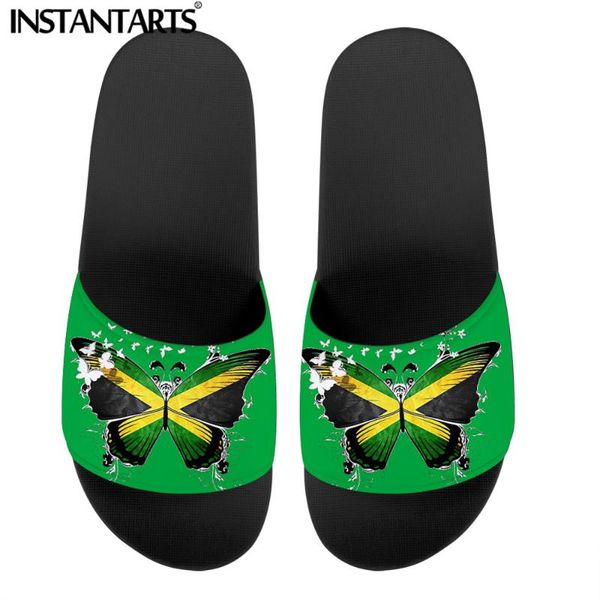 instantarts women's slippers jamaica flag butterfly print woman flip flop summer home sandals anti slip comfortable flats shoes, Black
instantarts women's slippers jamaica flag butterfly print woman flip flop summer home sandals anti slip comfortable flats shoes, Black
