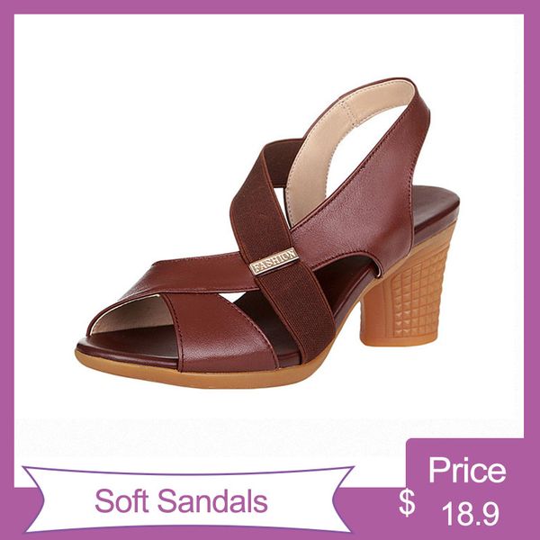 women sandals summer 2020 feamale soft brand design women's shoes ladies mother 2020 fashion new thick high heel non-slip shoes, Black
women sandals summer 2020 feamale soft brand design women's shoes ladies mother 2020 fashion new thick high heel non-slip shoes, Black