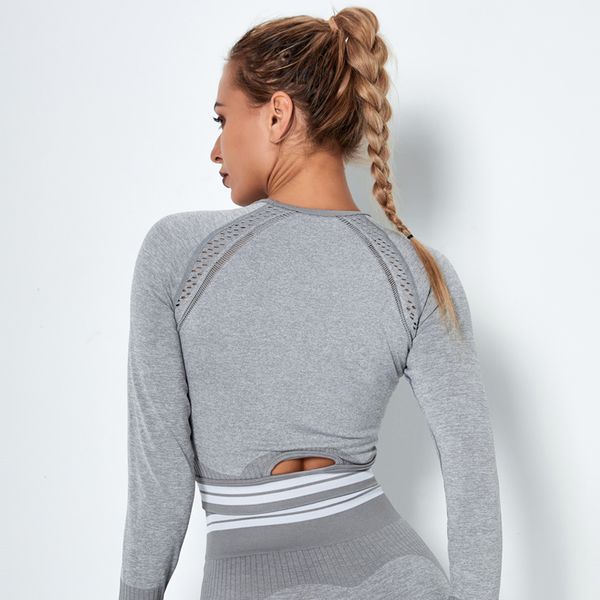 yoga crop long sleeve fitness yoga shirt gym workout vital seamless sports shirts with thumb hole sportswear, White;red
yoga crop long sleeve fitness yoga shirt gym workout vital seamless sports shirts with thumb hole sportswear, White;red