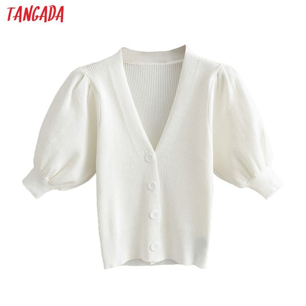tangada women elegant white cardigan puff short sleeve jumper lady fashion crop knitted cardigan coat ai04
tangada women elegant white cardigan puff short sleeve jumper lady fashion crop knitted cardigan coat ai04