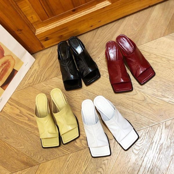 new shoes square toe women shoes high heels woman slippers genuine leather comfort slippers women fashion slides, Black
new shoes square toe women shoes high heels woman slippers genuine leather comfort slippers women fashion slides, Black