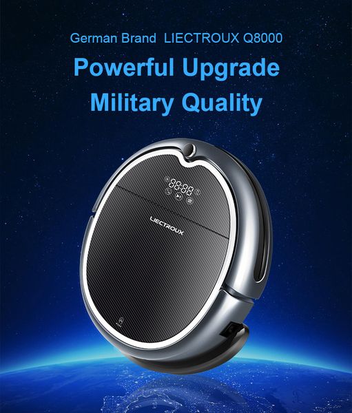 (new arrival) liectroux robot vacuum cleaner q8000, wifi app,map navigation,smart memory,uv sterilize,wet dry mop
(new arrival) liectroux robot vacuum cleaner q8000, wifi app,map navigation,smart memory,uv sterilize,wet dry mop