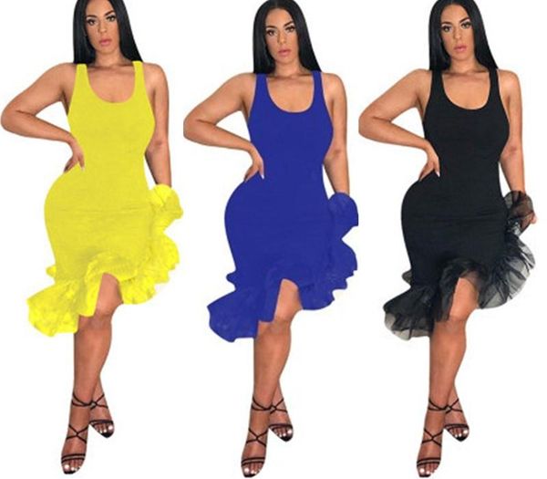 women casual ruffles dresses fashion stylish mini t shirt club dress summer clothing slim lrregular hem sleeveless plus size clothing s-2xl, Black;gray
women casual ruffles dresses fashion stylish mini t shirt club dress summer clothing slim lrregular hem sleeveless plus size clothing s-2xl, Black;gray