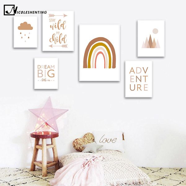 abstract rainbow nursery quotes children poster canvas art print minimalist wall picture painting nordic kid baby room decor
abstract rainbow nursery quotes children poster canvas art print minimalist wall picture painting nordic kid baby room decor