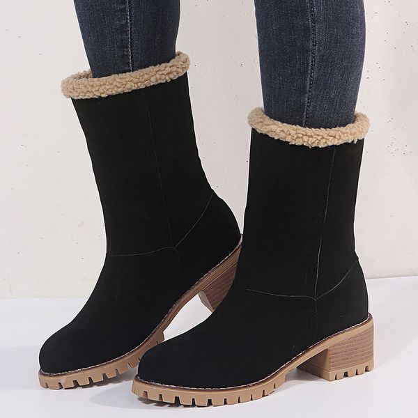 2020 women's shoes snow boots ladies winter shoes fashion flock warm boots ankle short bootie slip-on outside botas, Black
2020 women's shoes snow boots ladies winter shoes fashion flock warm boots ankle short bootie slip-on outside botas, Black