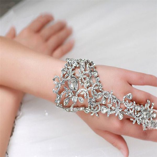 brand bohemian wedding slave bracelets with finger crystal wide rhinestone femme bridal wedding accessories my777, Black
brand bohemian wedding slave bracelets with finger crystal wide rhinestone femme bridal wedding accessories my777, Black