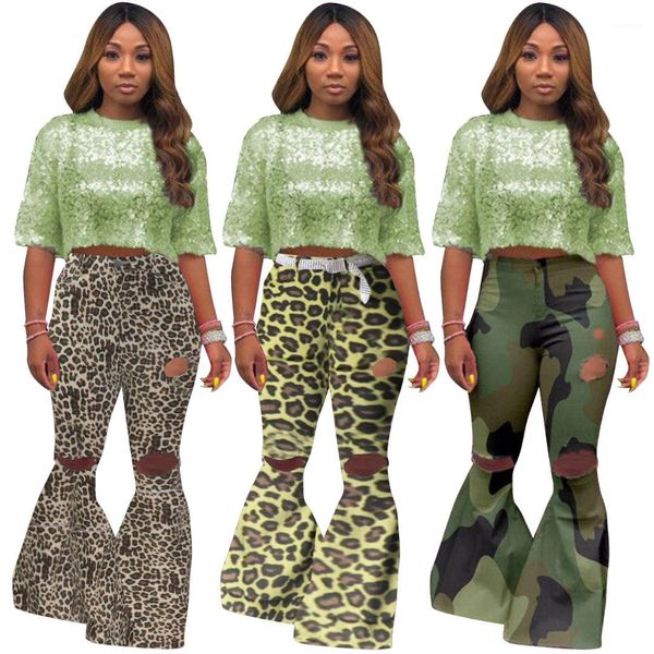 flare pants camouflage leopard print hole sweatpants mid waist slim fit casual ladies clothing womens designer, Black;white
flare pants camouflage leopard print hole sweatpants mid waist slim fit casual ladies clothing womens designer, Black;white