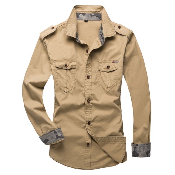 men shirts cargo 100% cotton plus size embroidery badge casual long sleeve cargo double pockets shirt, White;black
men shirts cargo 100% cotton plus size embroidery badge casual long sleeve cargo double pockets shirt, White;black