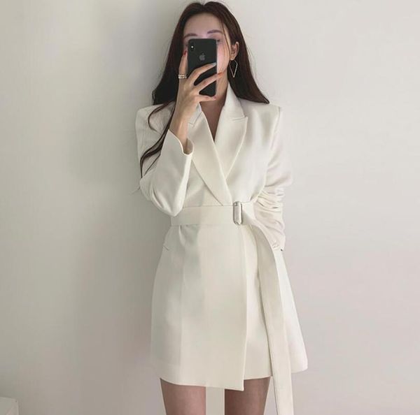 women's suits & blazers korean fashion lace up women blazer notch-neck slim elegant suit 2021 spring autumn female jacket r470, White;black
women's suits & blazers korean fashion lace up women blazer notch-neck slim elegant suit 2021 spring autumn female jacket r470, White;black