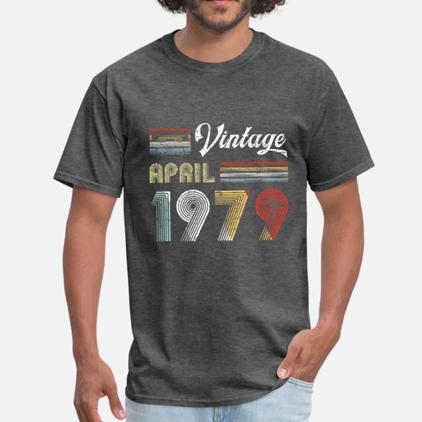 vintage april 1979 40th birthday retro 80s style t shirt men designing cotton plus size 3xl clothes loose building spring novelty shirt, White;black
vintage april 1979 40th birthday retro 80s style t shirt men designing cotton plus size 3xl clothes loose building spring novelty shirt, White;black
