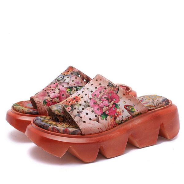 yourseason female thick increase platform slippers genuine leather women summer outside wear wedges casual floral slides 2020, Black
yourseason female thick increase platform slippers genuine leather women summer outside wear wedges casual floral slides 2020, Black
