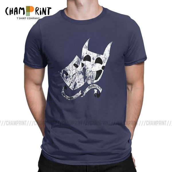 creative masks t-shirts men round neck cotton t shirts off game zacharie ghost short sleeve tees plus size
