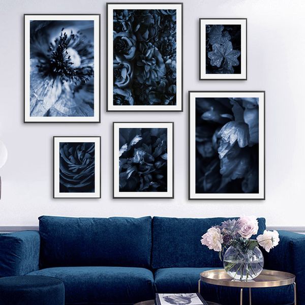 navy blue peony flower plant leaves wall art canvas painting nordic posters and prints wall pictures for living room home decor
navy blue peony flower plant leaves wall art canvas painting nordic posters and prints wall pictures for living room home decor
