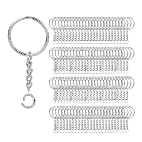 200pcs split key chain rings with chain silver key ring and open jump rings bulk for crafts diy (1 inch/25mm)
200pcs split key chain rings with chain silver key ring and open jump rings bulk for crafts diy (1 inch/25mm)