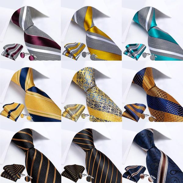 dibangu men ties 100% silk stripe gold blue business formal necktie handkershief cufflinks set business wedding party gravatas, Black;gray
dibangu men ties 100% silk stripe gold blue business formal necktie handkershief cufflinks set business wedding party gravatas, Black;gray