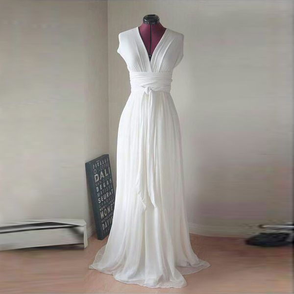 white or ivory convertible infinity dress a-line garden wedding dresses with court train wedding gowns vestido de novia sirena
white or ivory convertible infinity dress a-line garden wedding dresses with court train wedding gowns vestido de novia sirena