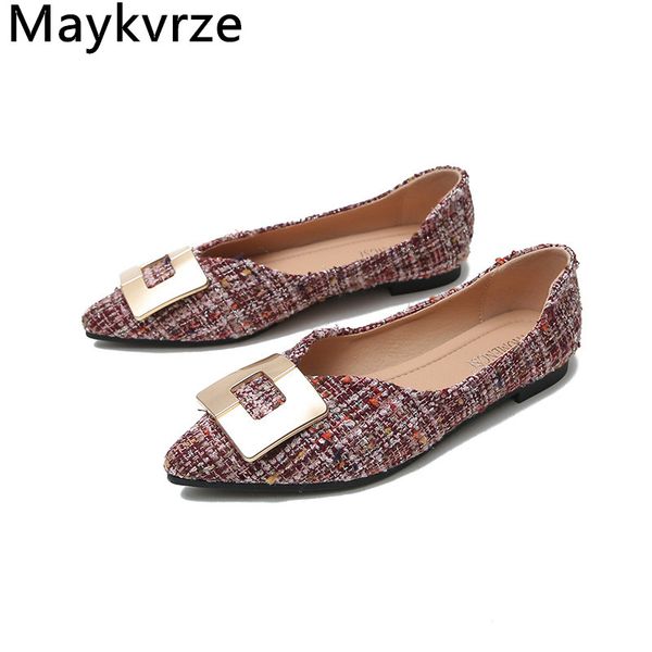 2020 large size; 33-43 women flats casual shoes fashion pointed toe metal buckle comfortable soft bottom women's shoes, Black
2020 large size; 33-43 women flats casual shoes fashion pointed toe metal buckle comfortable soft bottom women's shoes, Black