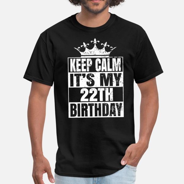 22 years old 22th birthday vintage retro gift t shirt men printed short sleeve plus size 3xl unique comical spring autumn trend shirt
22 years old 22th birthday vintage retro gift t shirt men printed short sleeve plus size 3xl unique comical spring autumn trend shirt
