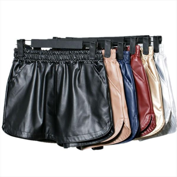 summer spring pu leather elastic waist wide leg solid color loose shorts fashion casual daily big size short pants women tt2678, White;black
summer spring pu leather elastic waist wide leg solid color loose shorts fashion casual daily big size short pants women tt2678, White;black