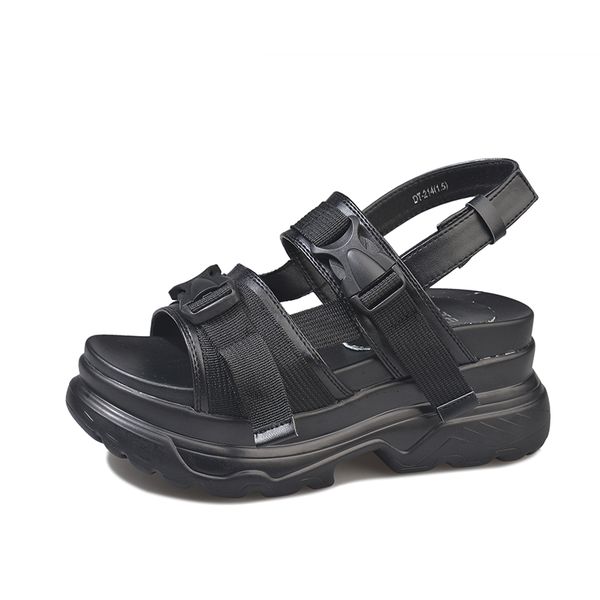 open-toed fashion convenient non-slip trend women sandals summer women platform sandals, Black
open-toed fashion convenient non-slip trend women sandals summer women platform sandals, Black