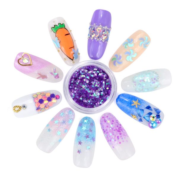 12 colors / 1 set of nail sequin decoration eye makeup sequin stickers girl eye makeup flash pearl salon nail decorating tools, Silver;gold
12 colors / 1 set of nail sequin decoration eye makeup sequin stickers girl eye makeup flash pearl salon nail decorating tools, Silver;gold