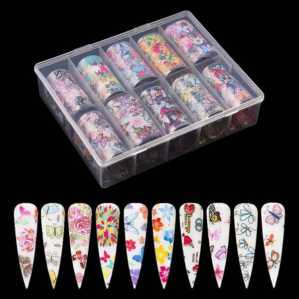 10 pcs\/box flower butterfly nail stickers starry nail foil transfer diy nail decoration for women, Black
10 pcs\/box flower butterfly nail stickers starry nail foil transfer diy nail decoration for women, Black