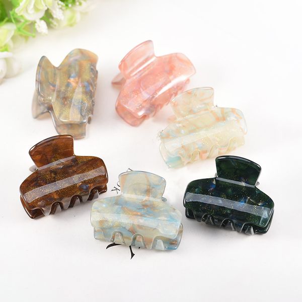 misananryne korean acrylic women hair crab clamps charm lady hair clips retro make up hairdress, Golden;silver
misananryne korean acrylic women hair crab clamps charm lady hair clips retro make up hairdress, Golden;silver