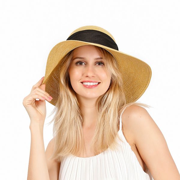 2020 sell women raffia straw hat bow ribbon brim beach sun hat summer cap loose sunscreen sunshade dome cap visors hats, Blue;gray
2020 sell women raffia straw hat bow ribbon brim beach sun hat summer cap loose sunscreen sunshade dome cap visors hats, Blue;gray