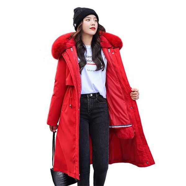 women's down & parkas 2021 x-long wool liner jacket winter women with fur collar hooded oversized thick coat chaquetas mujer, Black
women's down & parkas 2021 x-long wool liner jacket winter women with fur collar hooded oversized thick coat chaquetas mujer, Black