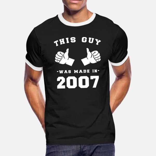 this guy was made in 2007 birthday t shirt men custom 100% cotton s-xxxl gents anti-wrinkle basic spring letters shirt
this guy was made in 2007 birthday t shirt men custom 100% cotton s-xxxl gents anti-wrinkle basic spring letters shirt