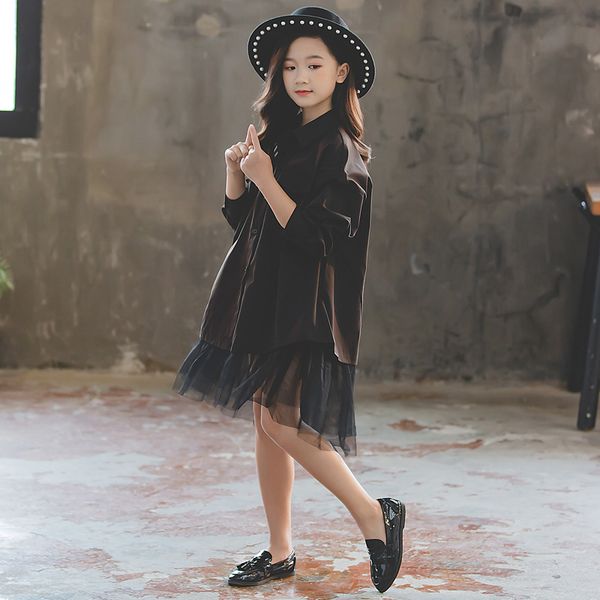 girls dress autumn new patchwork mesh dress baby princess children's fashionable personality shirt dress loose, Red;yellow
girls dress autumn new patchwork mesh dress baby princess children's fashionable personality shirt dress loose, Red;yellow