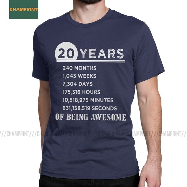 men t-shirt 20 years old of being awesome vintage cotton tee shirt short sleeve 20th birthday gifts 2000 t shirt round neck
men t-shirt 20 years old of being awesome vintage cotton tee shirt short sleeve 20th birthday gifts 2000 t shirt round neck