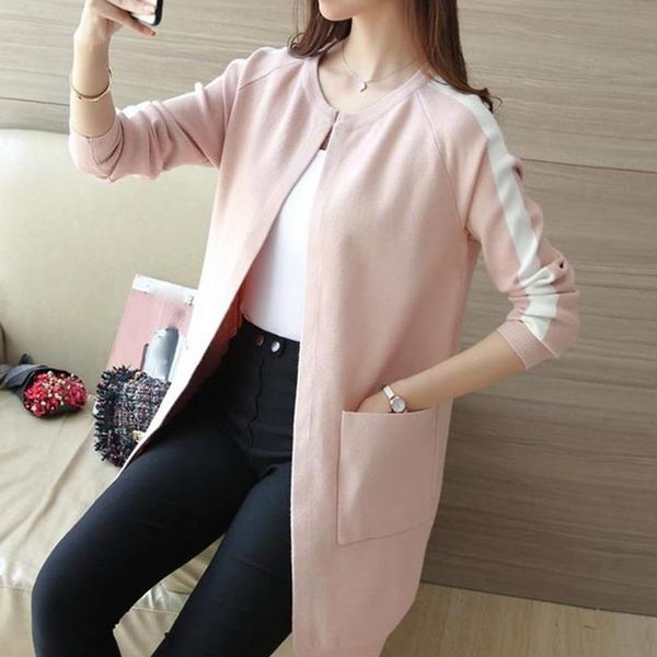 long cardigan female spring and autumn women long sleeve cardigan sweater knitted cardigans for women jacket, White;black
long cardigan female spring and autumn women long sleeve cardigan sweater knitted cardigans for women jacket, White;black