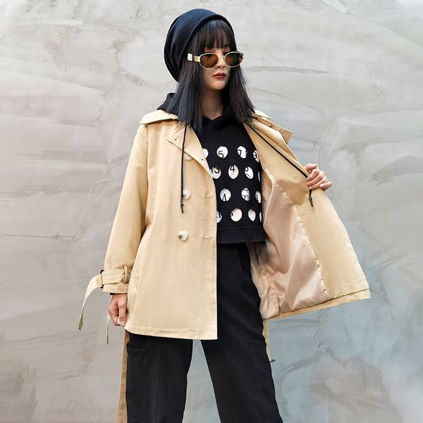 2020 новая корейский стиль средней длиной весной и осенью стиль большого размера свободного студент траншея пальто способ женщины пальто bf, Black;white
2020 новая корейский стиль средней длиной весной и осенью стиль большого размера свободного студент траншея пальто способ женщины пальто bf, Black;white