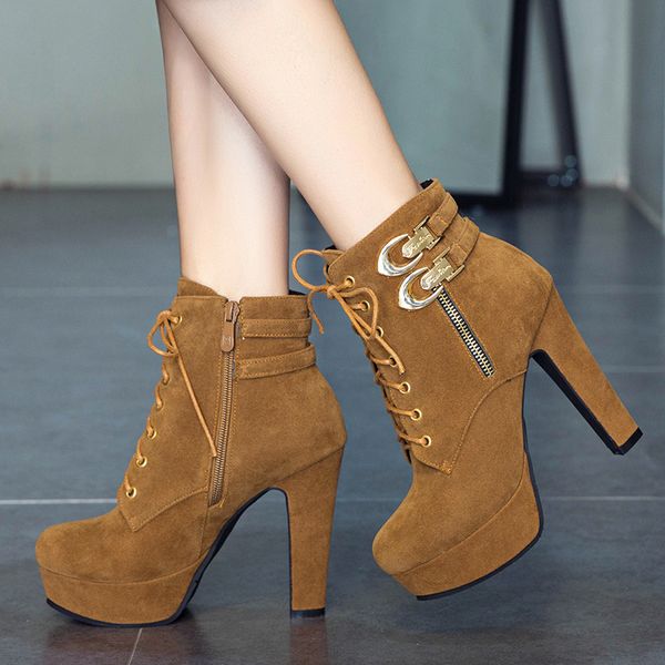 winter platform combat ankle boots for women lace-up zipiper chunky squre heel short booties shoes, Black
winter platform combat ankle boots for women lace-up zipiper chunky squre heel short booties shoes, Black